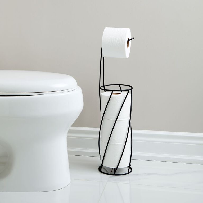 Better Living Products TWIST Toilet Caddy Black