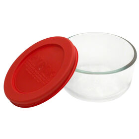Pyrex 1 cup glass storage with lid