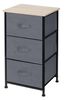 Storage Solution Grey 3-Drawer Storage Unit