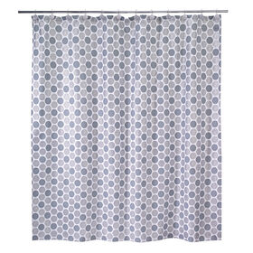 Avanti Linens Dotted Circle White Shower Curtain