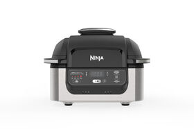 Ninja Foodi 4-in-1 Indoor Grill with 4-Quart Air Fryer, Roast, Bake, and Cyclonic Grilling Technology, AG300C