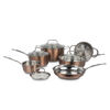 Cuisinart 10-Piece Classic Collection Metallic Stainless Steel Cookware Set - Copper