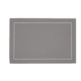Harman Linen Look Polyester Placemat 13x19" Grey