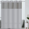 Hookless Escape Shower Curtain, 71X74" Grey