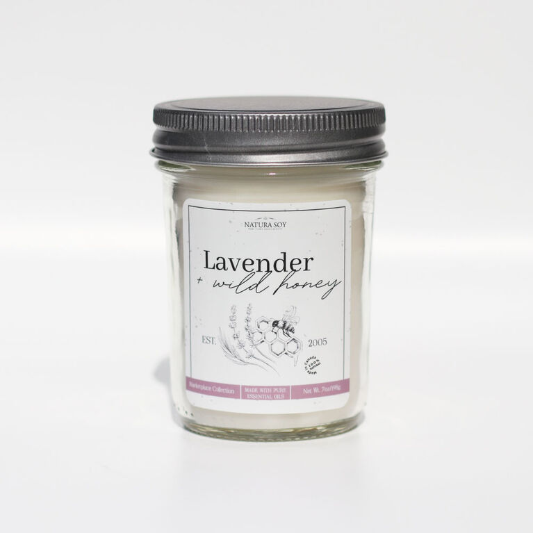 Lavender Wild Honey Soy Candle 7.5Oz