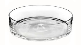 Natural Living Glass Shallow Bowl, 33Cm