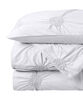 Swift Home Double/Queen Duvet Cover Set - Floral Ruched, White