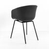 Renzo Chair Grey/Blk Blk Legs