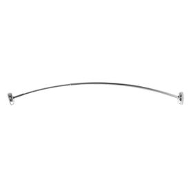 Squared Away Aluminum Curved Shower Rod