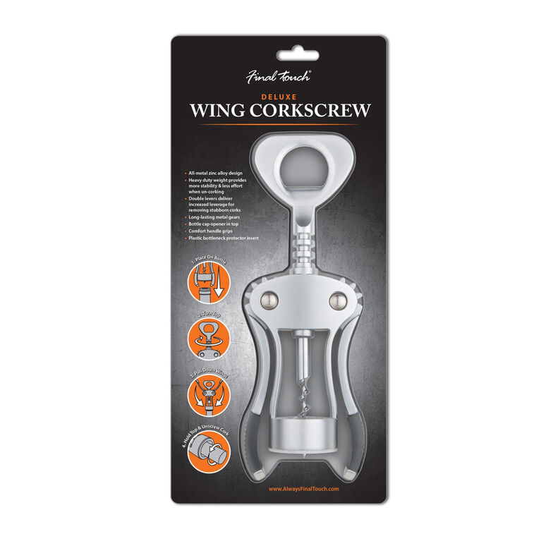Final Touch Deluxe Wing Corkscrew