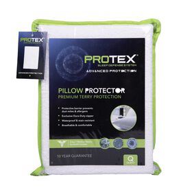 Protex Terry      Pillow Protector Que