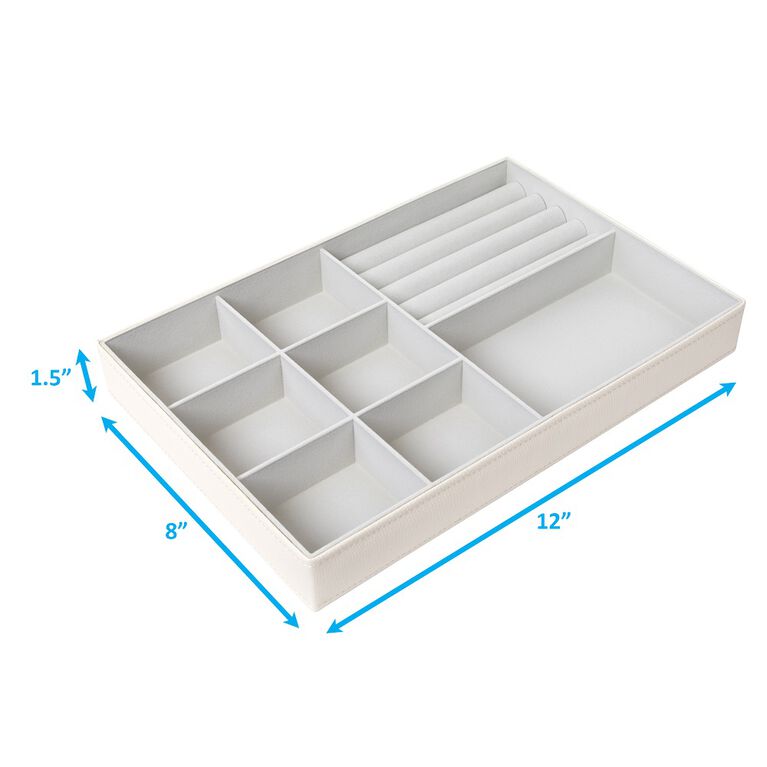 Richards 8 Compartments Tray White