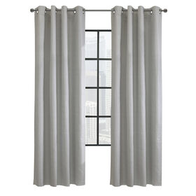 Thermaplus Solstice Grommet Drapery Panel 52X84-Oyster