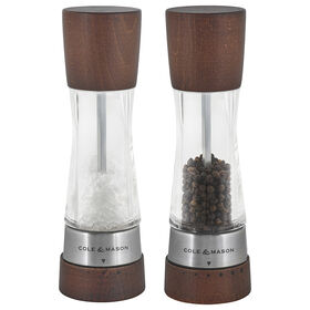 Cole & Mason Derwent Gourmet Precision 19Cm Acrylic/Forest Wood Salt And Pepper Mill Set