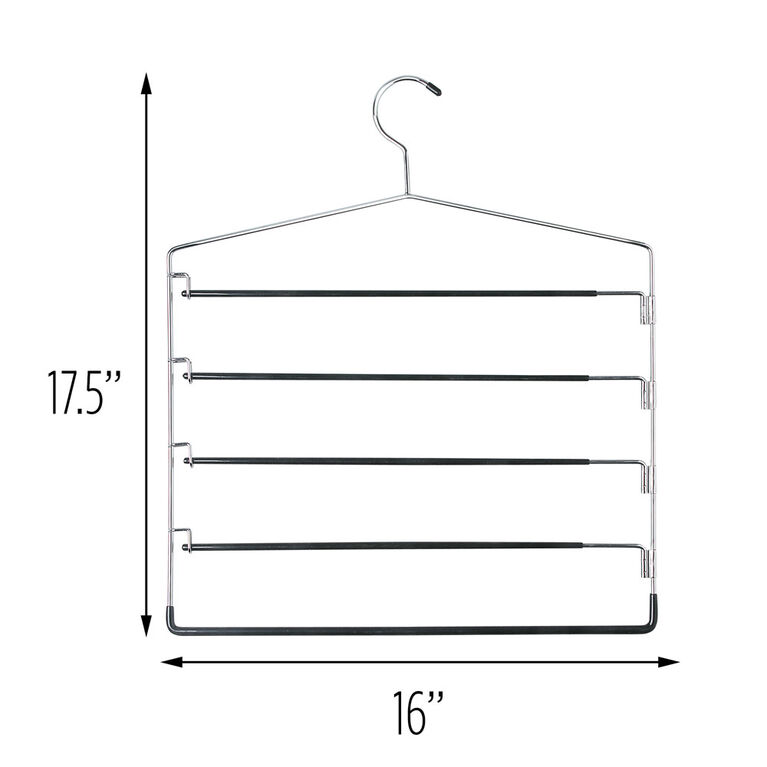 Honey Can Do 5-Tier Swing Arm Pant Hangers S/2