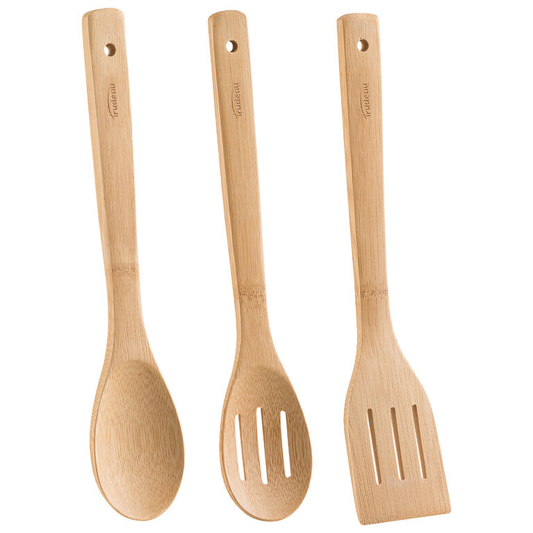 Trudeau Set of 3 Bamboo Tools