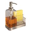 iDesign Forma 2 Soap & Sponge Caddy Clear/Brushed SS