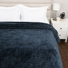 Nemcor Recycled Textured Blanket (Queen) - Blue