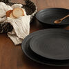 S&CO Capri 12Pc Stoneware Black Dinnerware Set