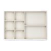 Richards 8 Compartments Tray Pebbled White