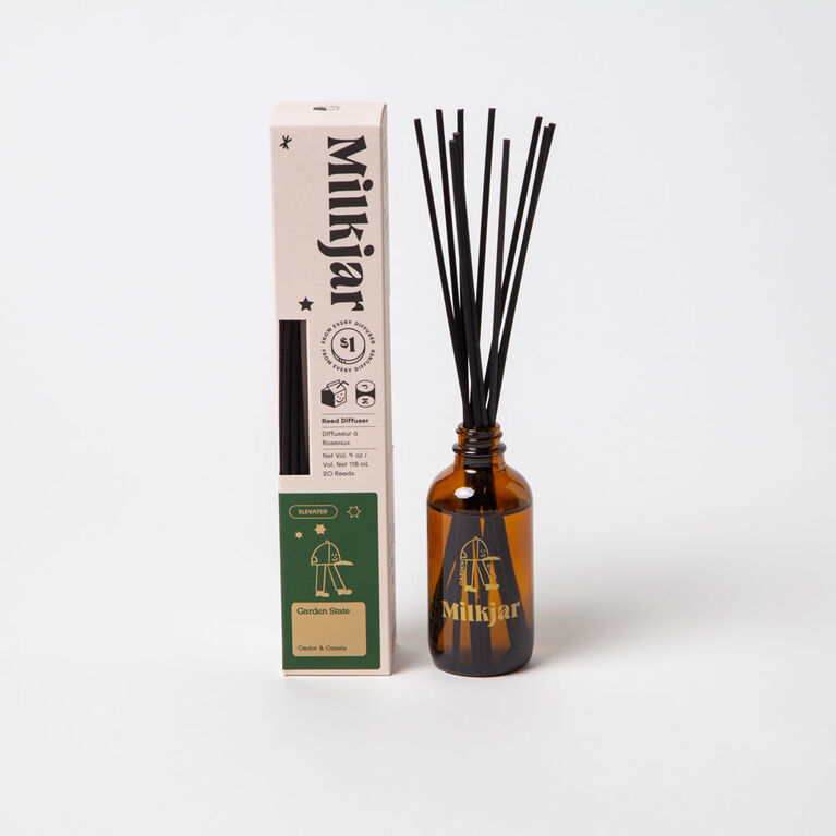 Milk Jar Candle Co. Garden State 4 Oz Reed Diffuser