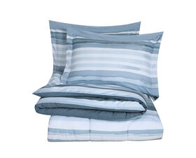 Swift Home - Printed Comforter Set Double/Queen Waterstripe