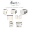 Swan Nordic Bread Bin and Cutting Board - White