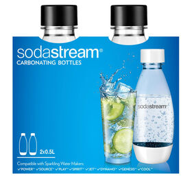 sodastream 1 Litre Single Fuse Metal Bottle, Silver