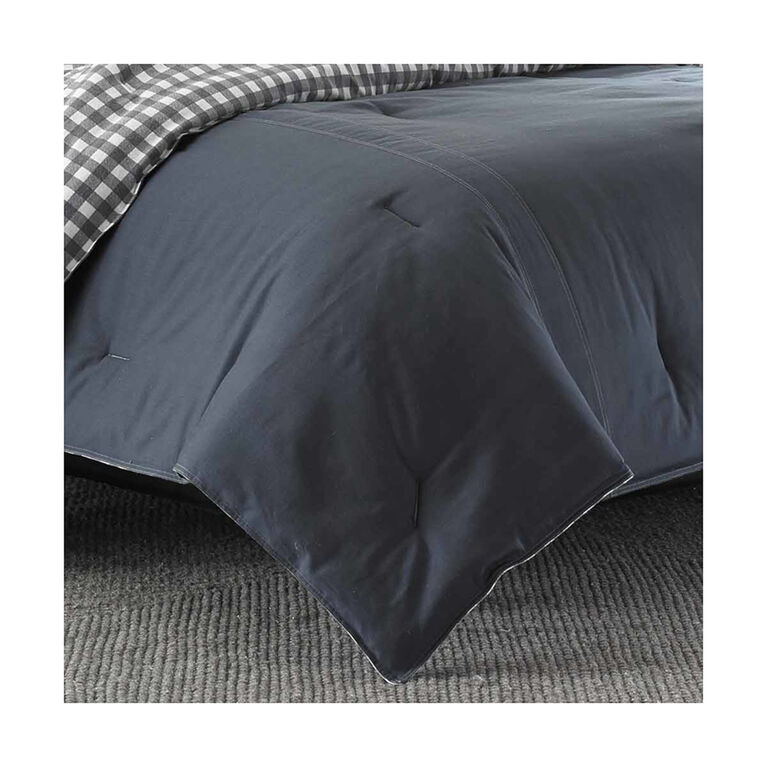 Eddie Bauer Kingston 3 Pc Double/Queen Comforter Set - Charcoal
