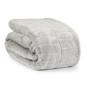 Nemcor Recycled Textured Blanket (King) - Grey