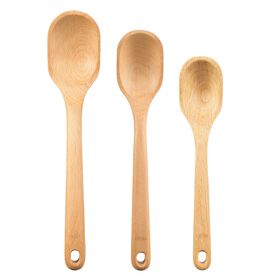 OXO Set Of 3 Wood Spoons, Asst Sizes