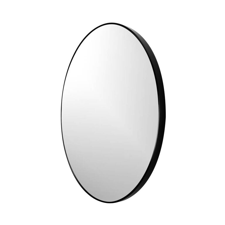 Emerson Black 32 inch round Mirror