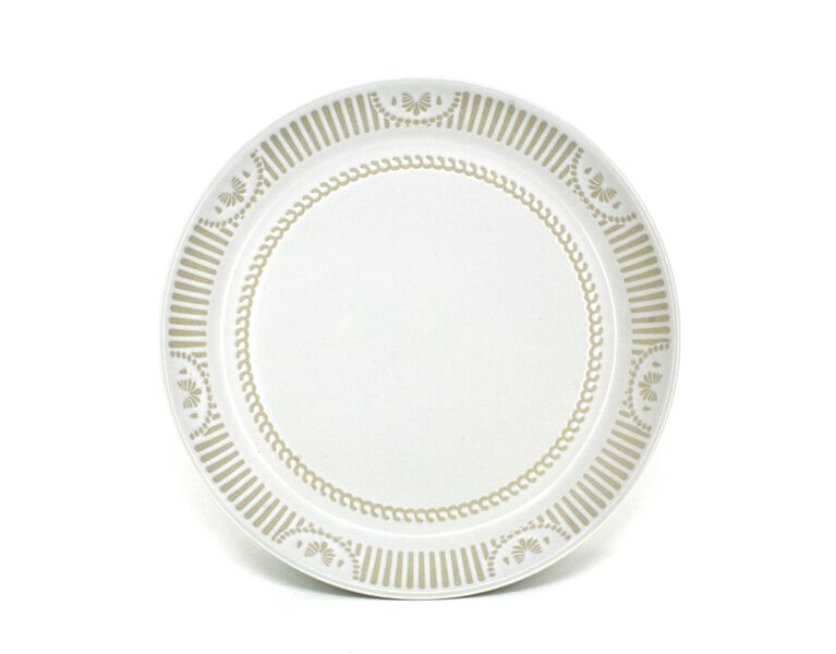 BIA Batik Side Plate, White